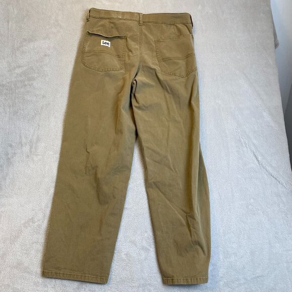 Lee Women's Pants Size 10 Medium Khaki Cotton Blend Straight-Leg - Picture 2 of 12